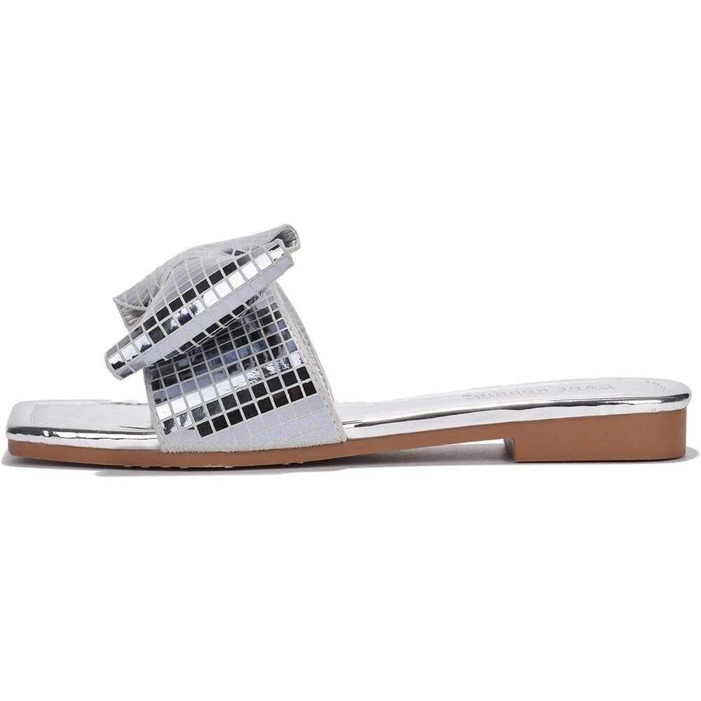 Cape Robbin Botania Slip On Flat Sandals for Women Square Toe Women Flat Size 7